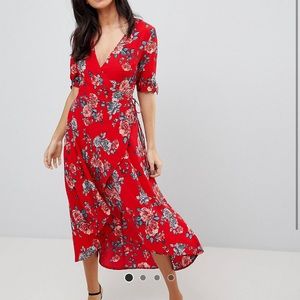ASOS Floral Wrap Dress